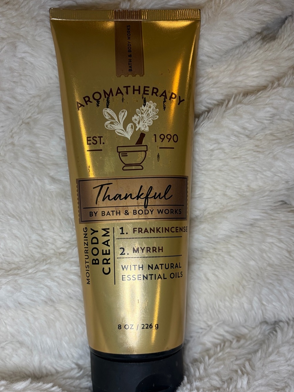 Bath & Body Works Thankful Aromatherapy Moisturizing Body Cream - Gold